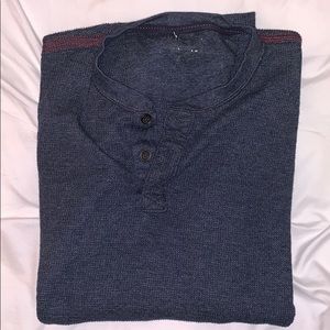 GH Bass Navy Blue thermal henley